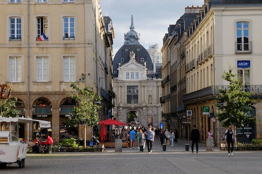 Cityscape of Rennes, France